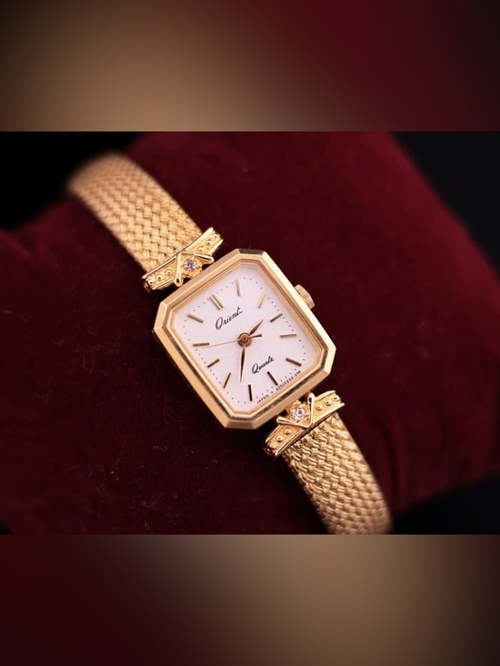 Orient Accessories - Vintage 1990s Orient Quartz Gold-Plated Women’s Watch - Very Good Condition